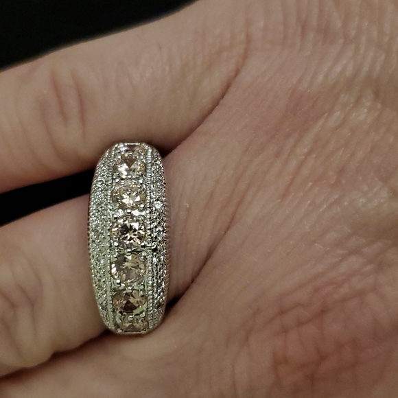 New Round Cut Pink Sapphire 925 Silver Ring. - Picture 11 of 11